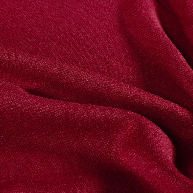 Biezs adīts audums Bordo