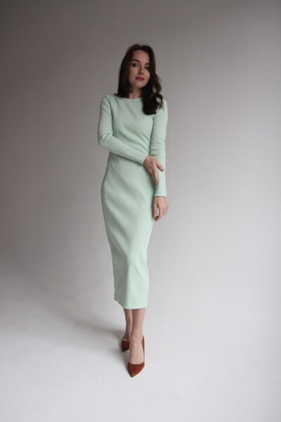 RIBBED MIDI DRESS "PAULA"